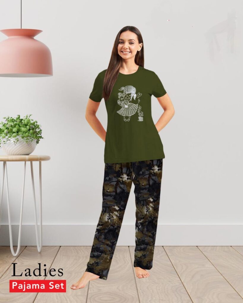 Pajama Set (Green-Black)