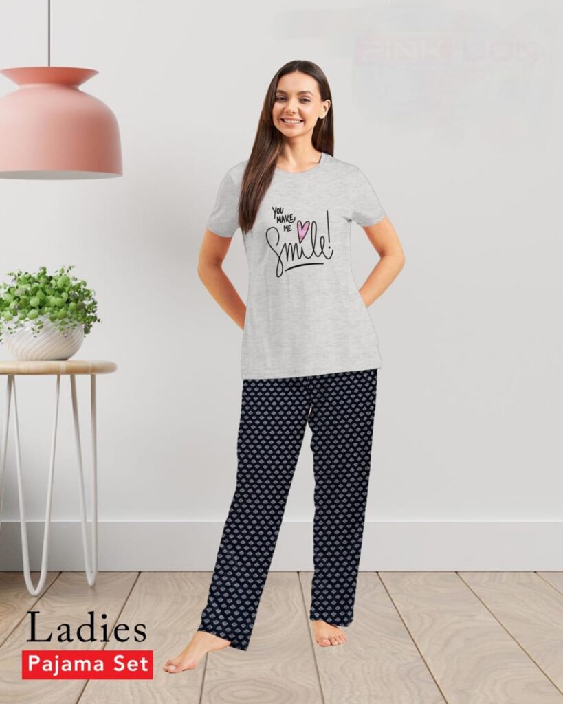 Pajama Set (Grey-Black)